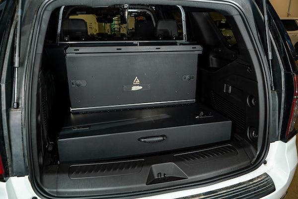 Chevy Tahoe Rear Command Center with lower storage and upper storage